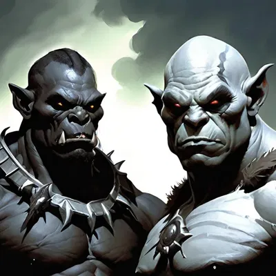 Orc Twin Moons, Thorath and Thalgor
