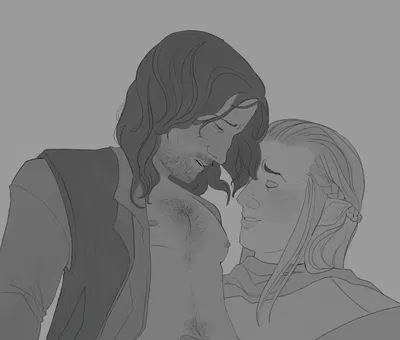 Aragorn and Haldir