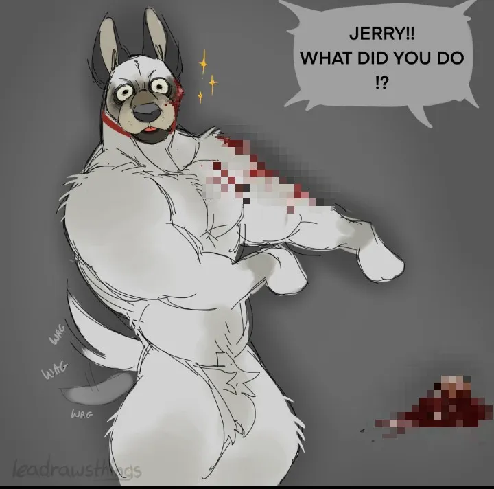 Your minecraft dog jerry is acting weird(@LookOut2DD)