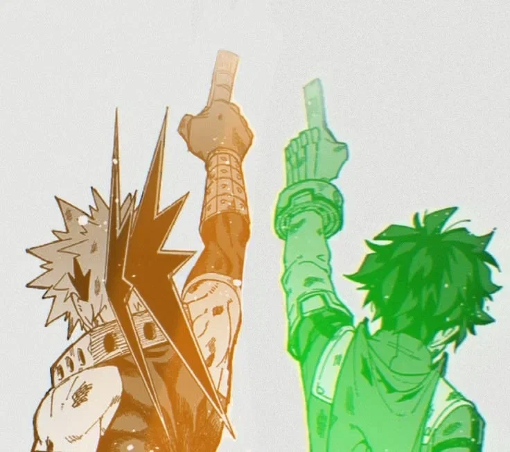 Izuku and Katsuki 