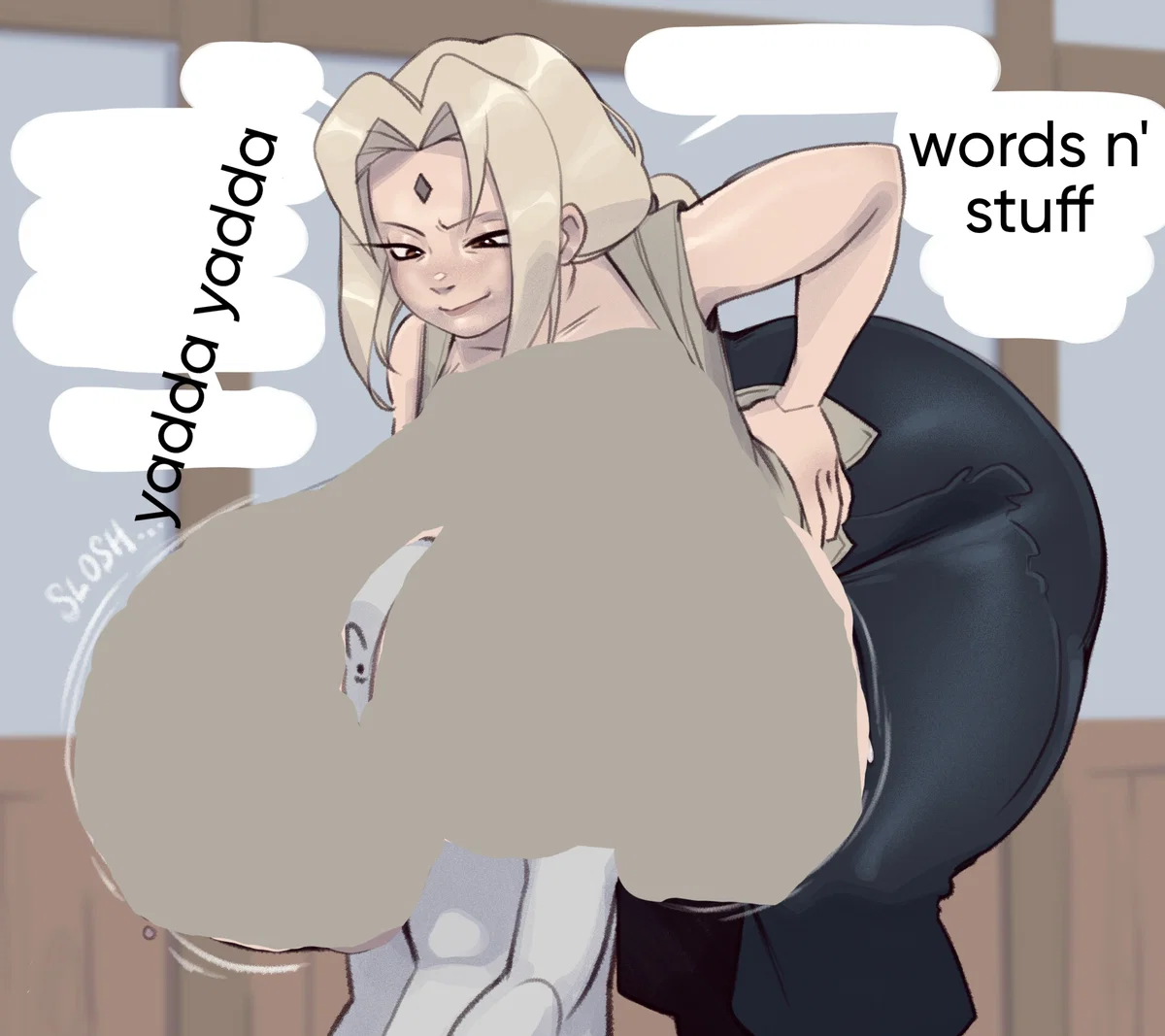 Tsunade, the fat-racked Hokage