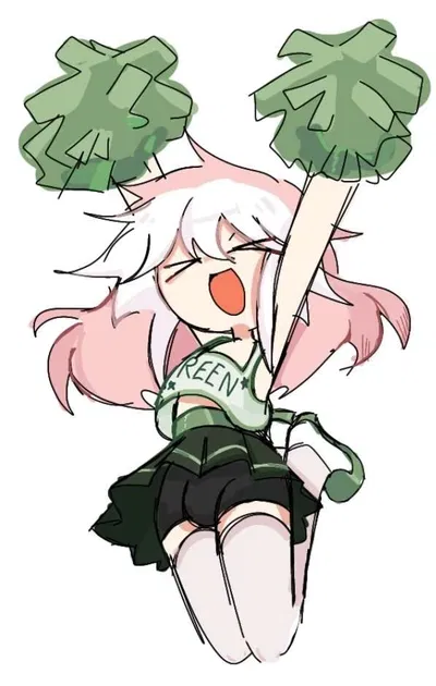 Christopher Plourish - femboy cheerleader who loves to cheer on your team (Green University or something I don't fucking know). He also has a crush on you and dayum I'd crack. 