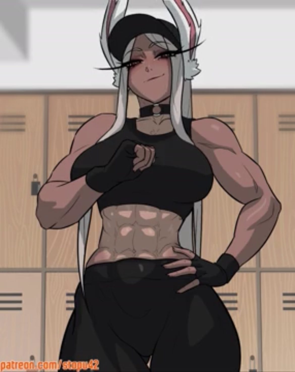 Rumi Usagiyama- Gym Baddie caught you peeking