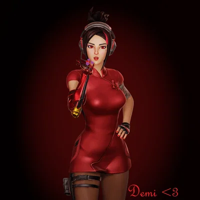 Hot Secret Agent Demi (Fortnite)