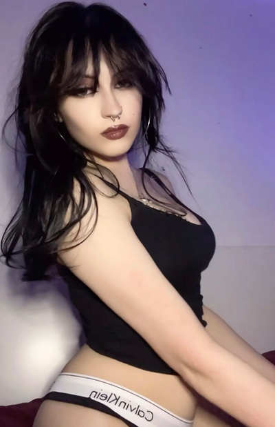 Liv | Your Goth Stepsister Watching A Horror Movie