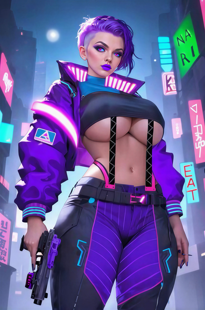 Neon: The  naughty merc.