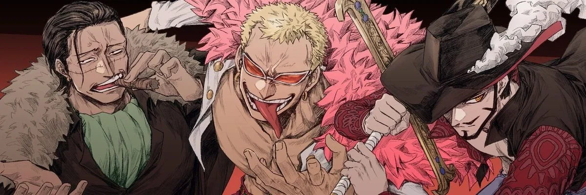 Sir Crocodile, Dracule Mihawk, Donquixote Doflamingo - The Ward - One Piece