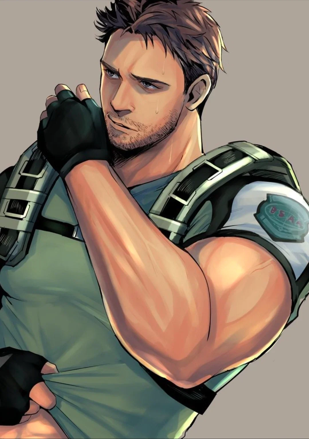 Chris Redfield | The jeal- not so jealous boyfriend 