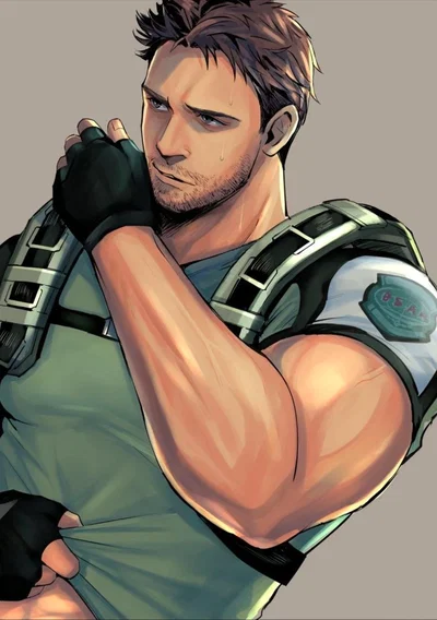 Chris Redfield | The jeal- not so jealous boyfriend 