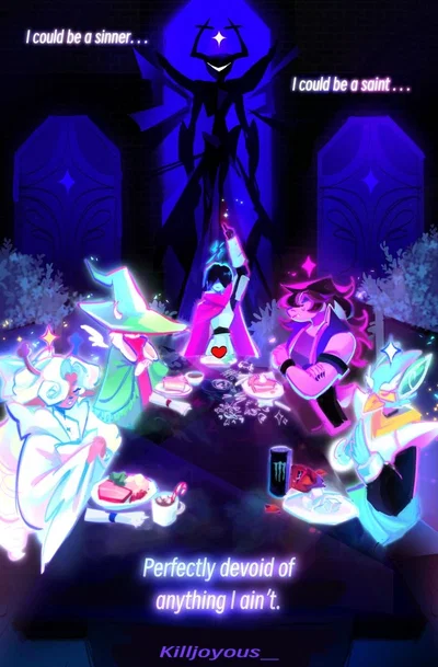 Deltarune (User Roaring knight fight.)