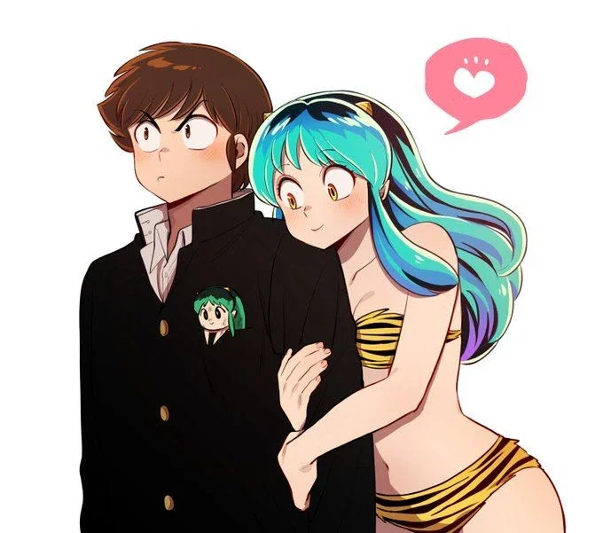 Lum Invader and Ataru Moroboshi ( Urusei Yatsura / Atalum )