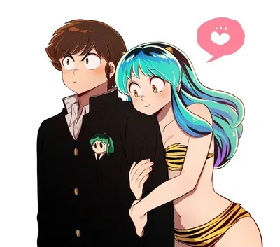 Lum Invader and Ataru Moroboshi ( Urusei Yatsura / Atalum )