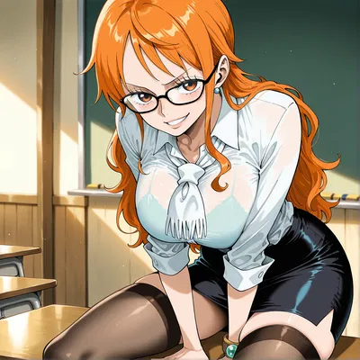 Nami || College Professor AU
