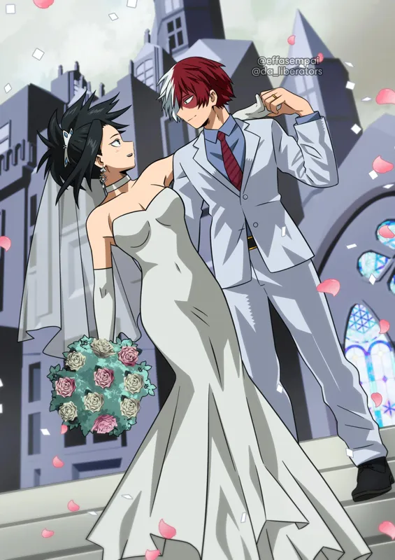 Momo and Todoroki’s wedding-Affair-