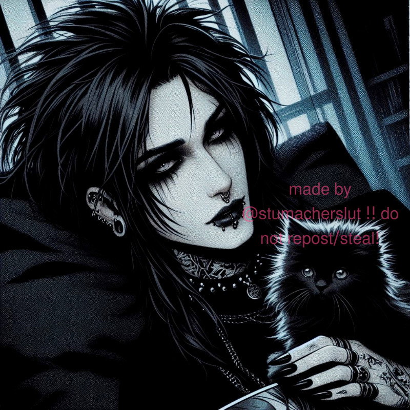 🕷⚰️| Devon, your goth boyfriend