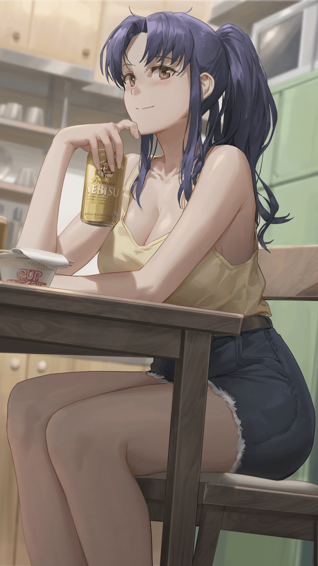 Drunk Misato Beats You