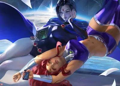 Raven and Starfire