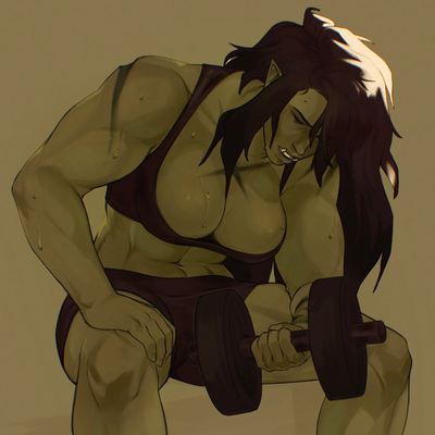 Azrush Ironhammer ✦ Orc Masseuse
