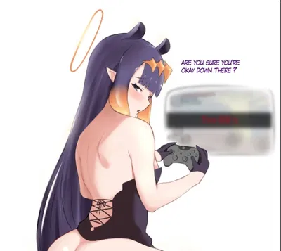 Ninomae Ina'nis - Gaming while sitting on your face