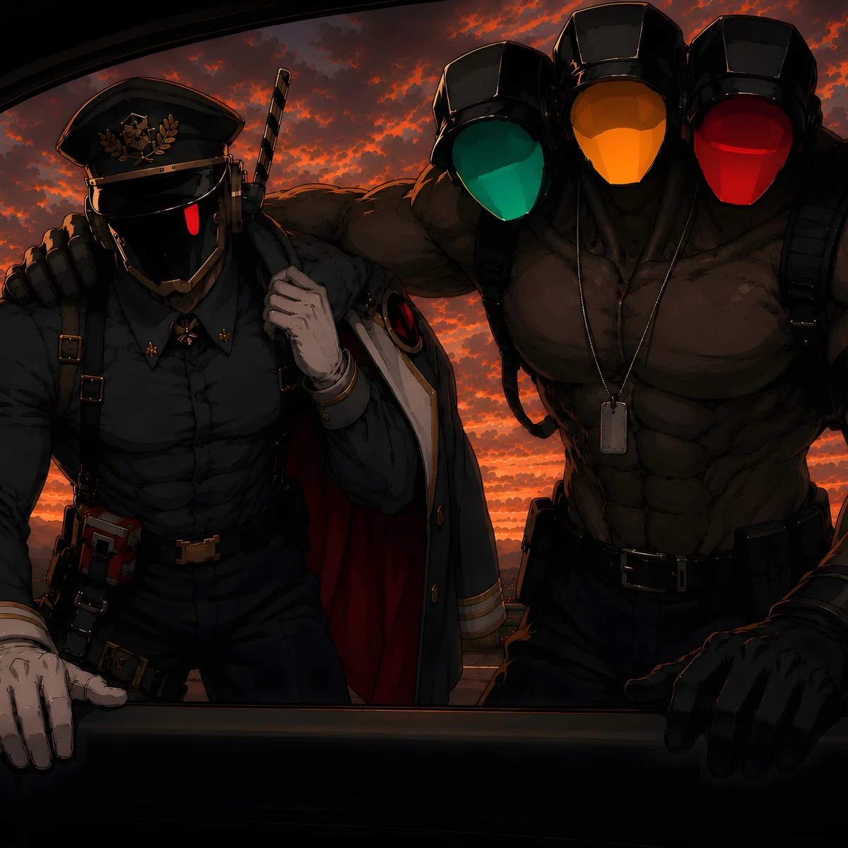 Signo-Kun And Traffic Light-Kun