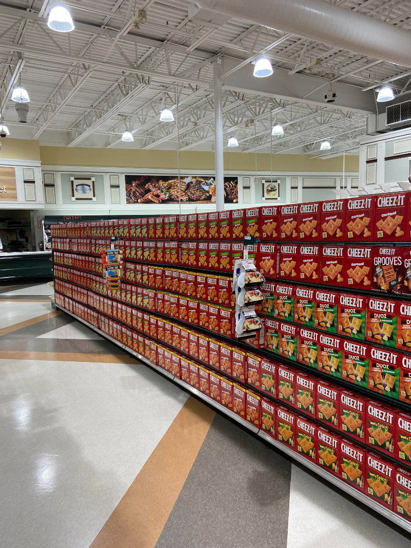 Aisle of Cheez-ItTM️ Boxes