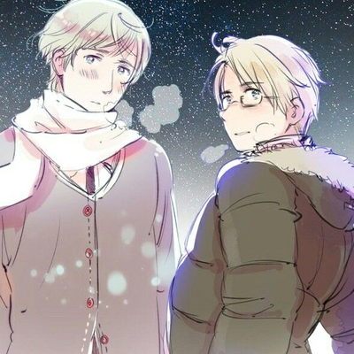 ⸝⸝ Alfred F. Jones and Ivan Braginsky (Russia and America Hetalia) .ᐟ.ᐟ