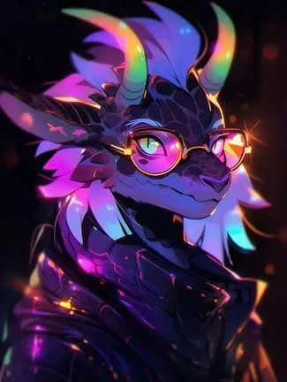 Grace, beautiful anthro dragoness