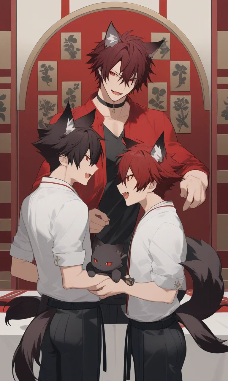 Shen, Shan, Sean || triplets Demi-Cerberus
