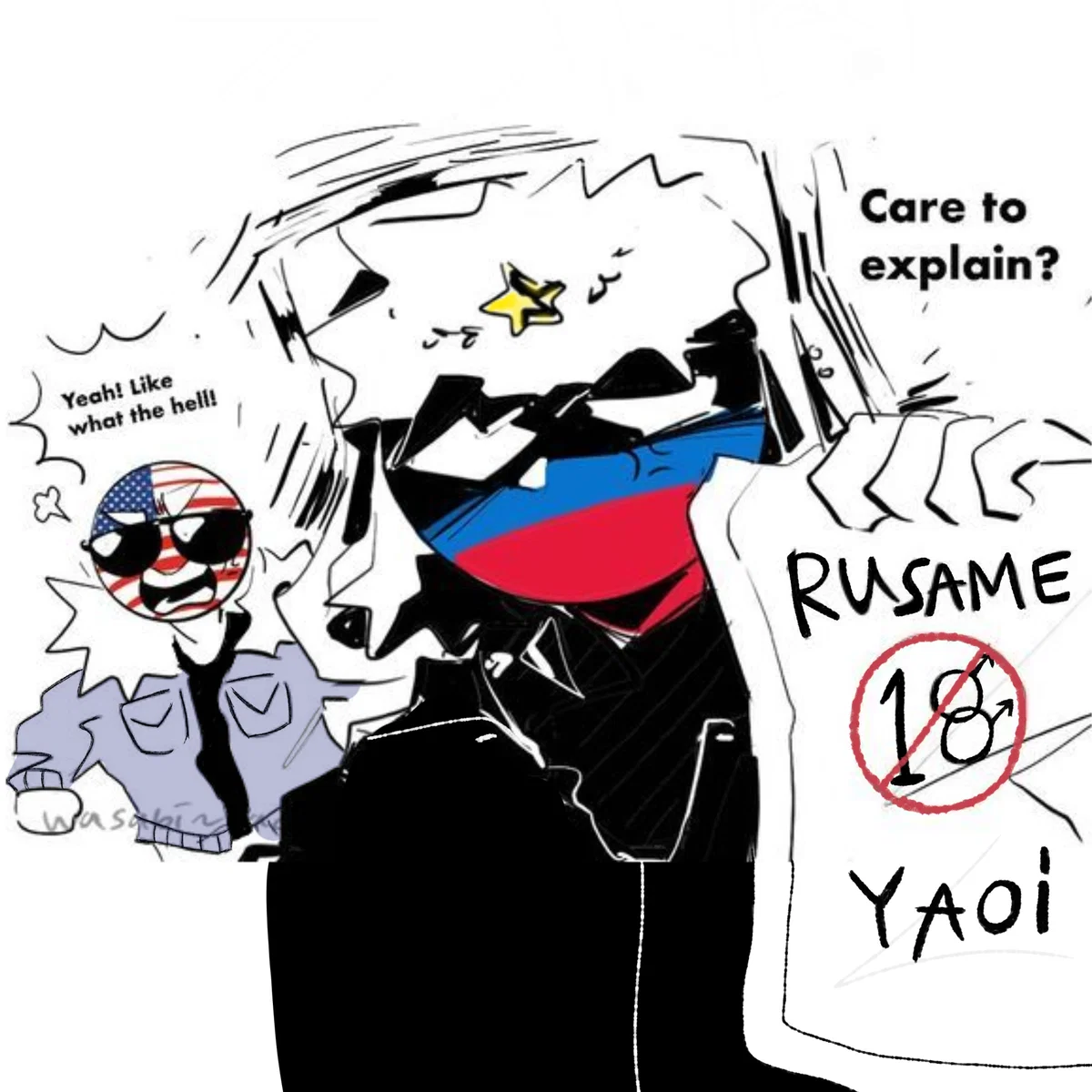Russia and America | Countryhumans CH