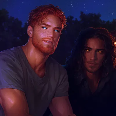 Gabriel and John ⟡ Poly Vampires