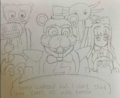 Cuphead doesn't count as indie horror. 