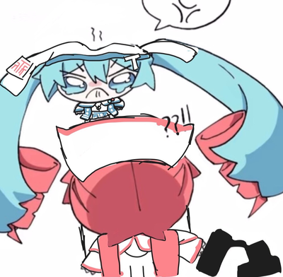 Wat I was drawing, she’s holding a broken T