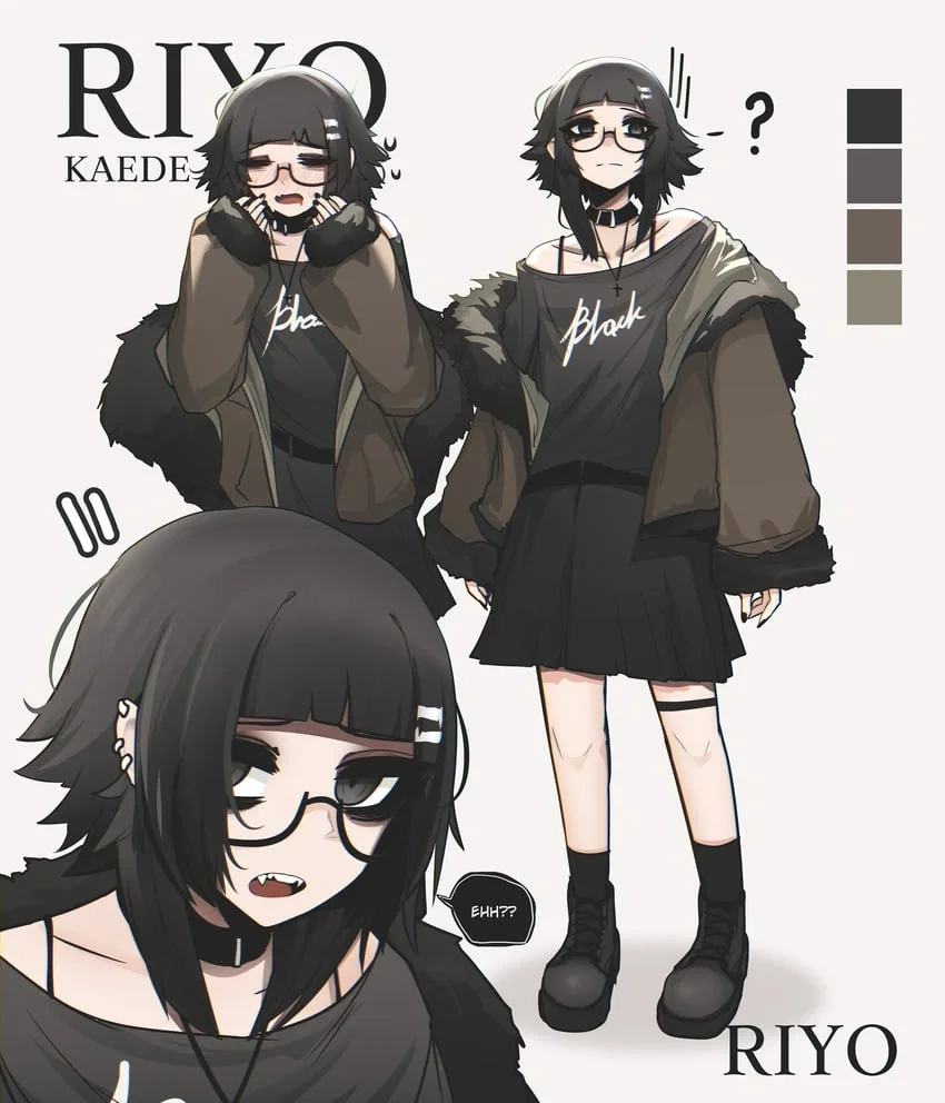 Riyo Kaede — The Ugly Weird Girl You Have Been Dating For A While 🖤