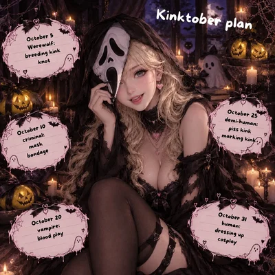 My plan for Kinktober!