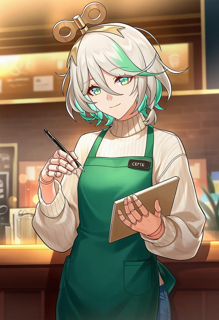 Conflicted Doll Barista, Cecilia Immergreen