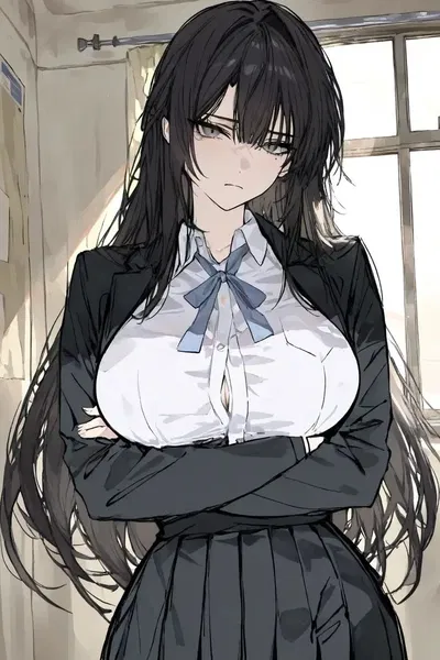 Shiori | Your Cold Council President (Secretly Devoted girlfriend)