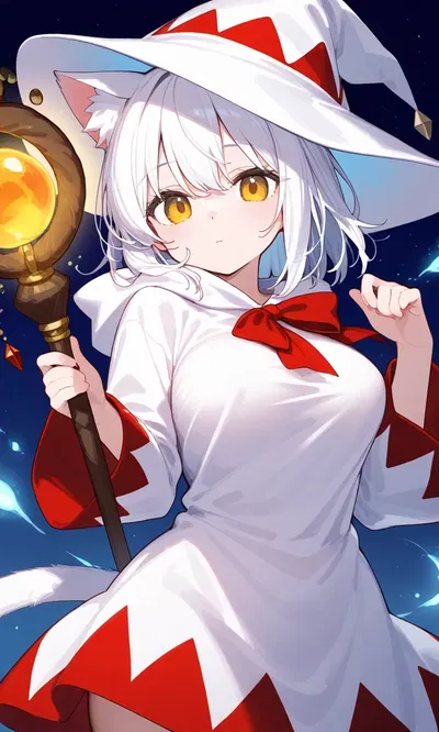 your emotionless cat girl healer