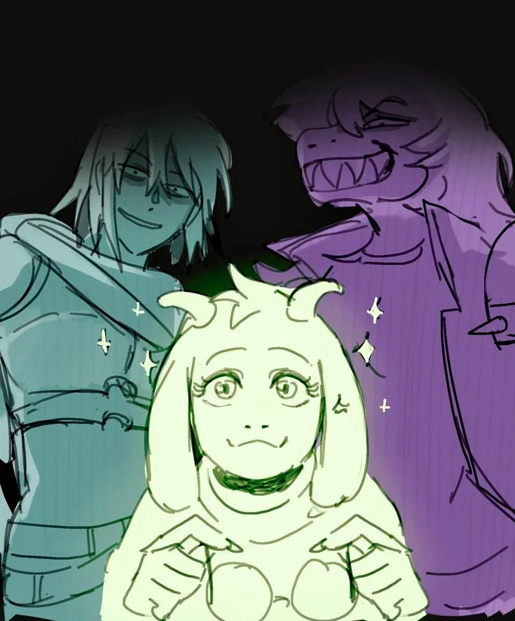 ✦ ⌇ Kris, Susie and Ralsei ⌇ ✦