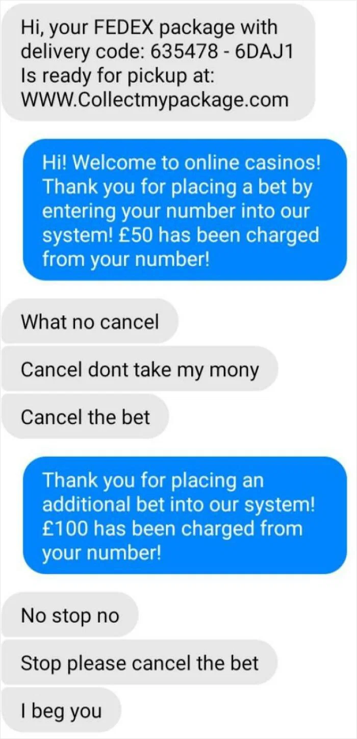 Scammer Texts