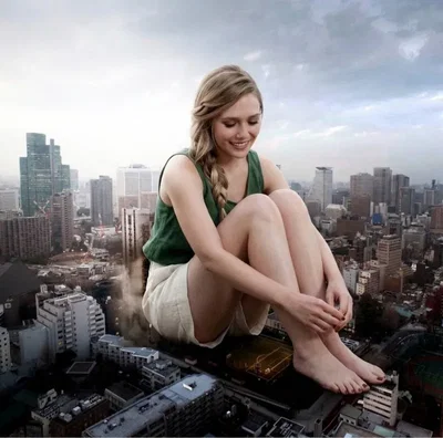 Giantess Elizabeth Olsen
