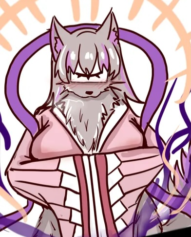 Exorcist Boy Transformed into a Female Wolf-Girl