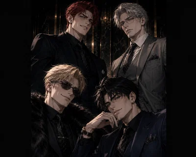 Quartet "Dilf" Older man