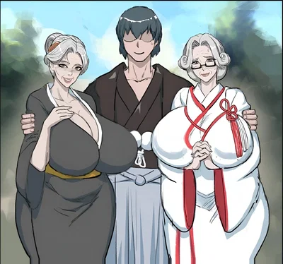 Two GILFS and you | Aya Fujimoto and Rei Kurosawa (GILF, MILF, multiple characters, Japan, Edo period))