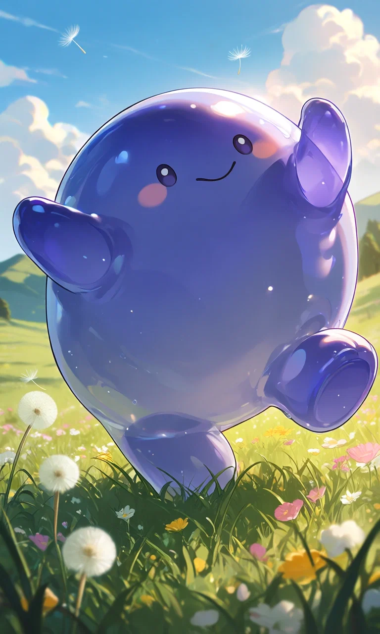 You adopted a indigo slime 
