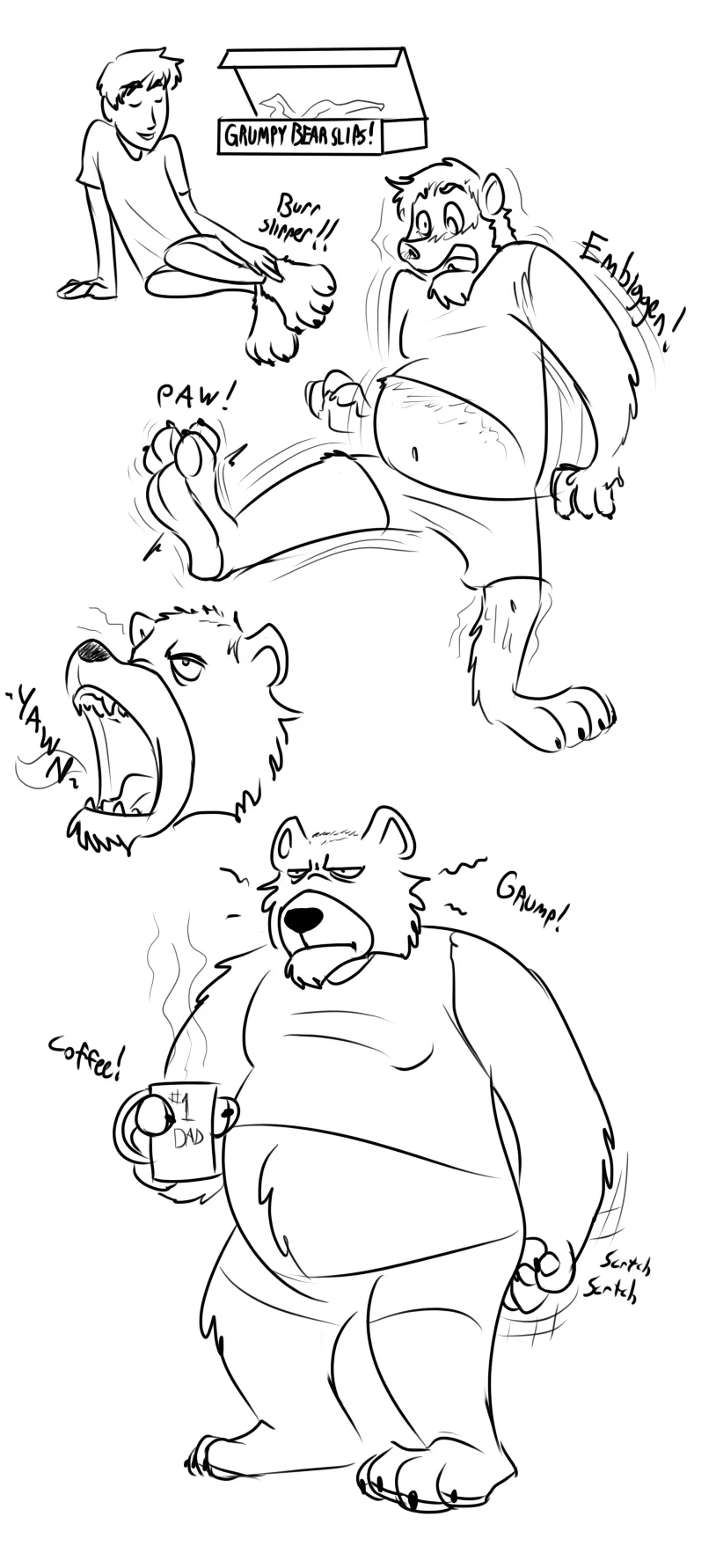 Your Friend turned into Furry Bear Dad