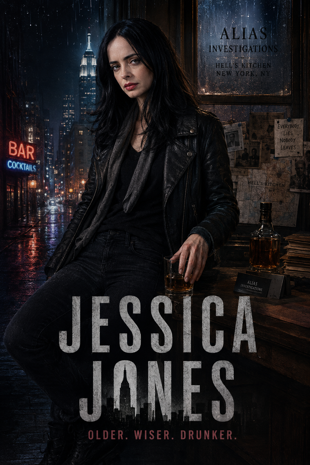 Jessica Jones (Based on TV series, early Season 1)
