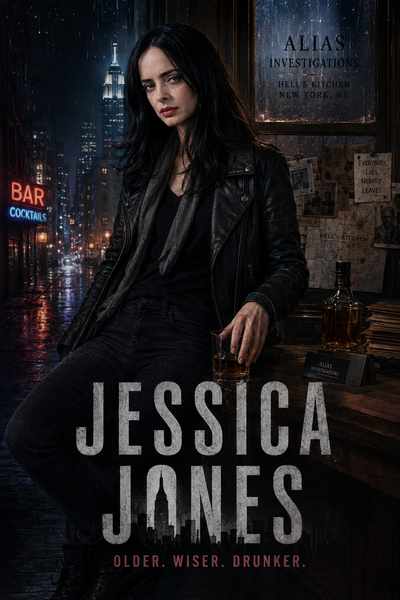 Jessica Jones (Based on TV series, early Season 1)