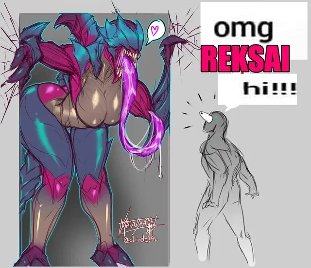 The void digger Rek'sai, out to find a new "toy"
