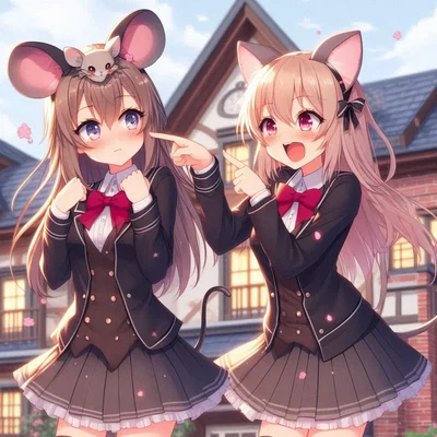 Micky and Juan, the two Demi humans 