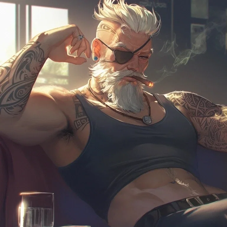 Odin, grumpy DILF neighbor 